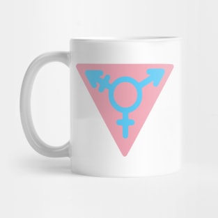 Pride Flag Color Variant of Nangeroni Trans Community Symbol Mug